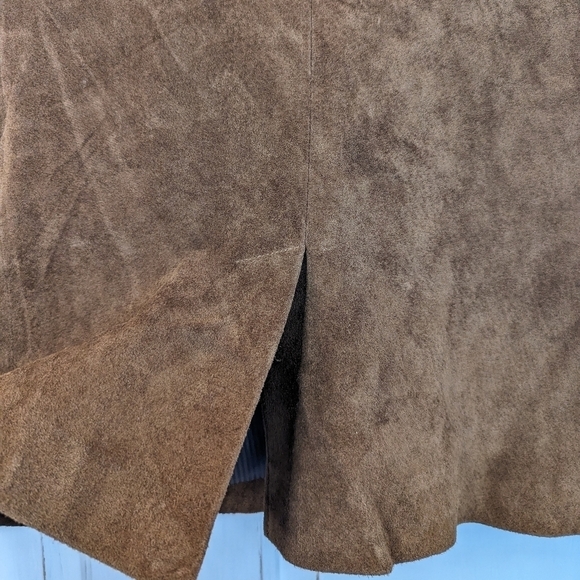 Vintage Orvis Women’s Brown Suede Leather Blazer Jacket Size S/P - Picture 8 of 10